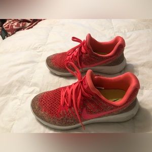 These are a fun summer sneaker in the color orange!